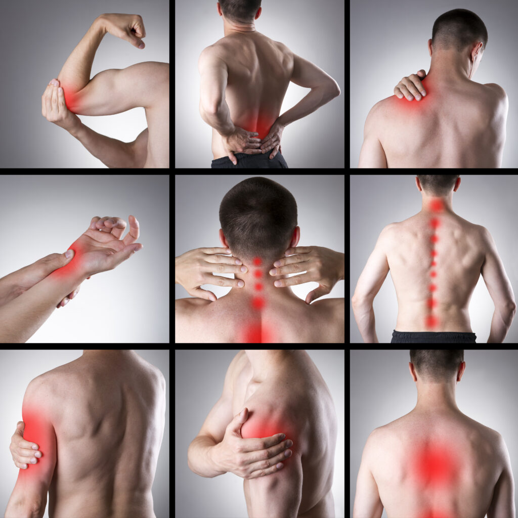 Pain conditinos on different areas