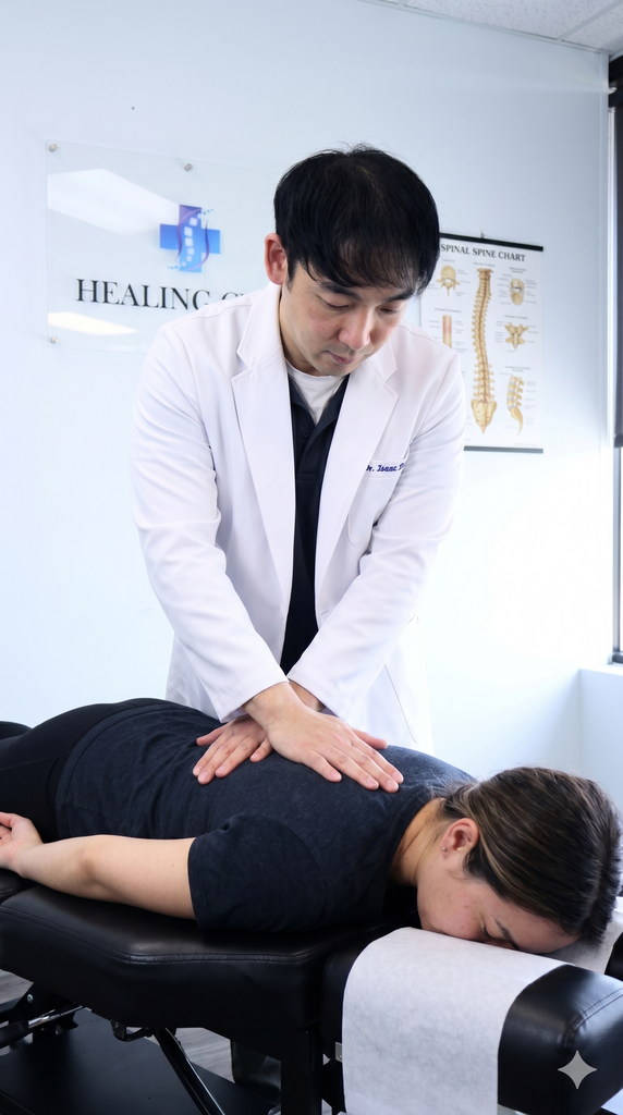 Korean speaking Chiropractor Isaac Daeyoung Lee in North Burnaby and East Vancouver areas. More than 12 years of experience in Burnaby Heights not only for Koreans but also for English and other language speakers. 